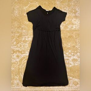 Chic Black Maxi Nursing Dress